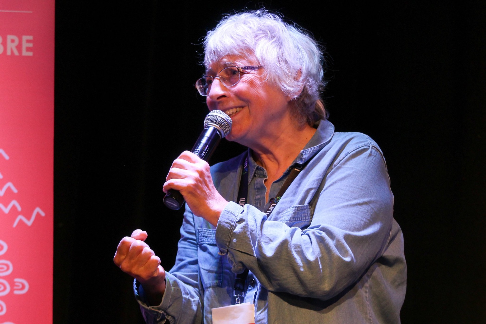 Diane Bouchard au Festival international de slam/poésie en Acadie.