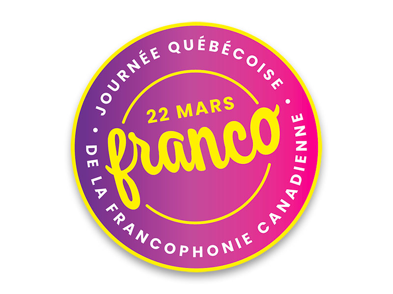 Sceau du 22 mars  -  Journée québécoise de la francophonie canadienne